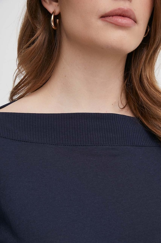 Μπλουζάκι Sisley 3QU4L100M σκούρο μπλε