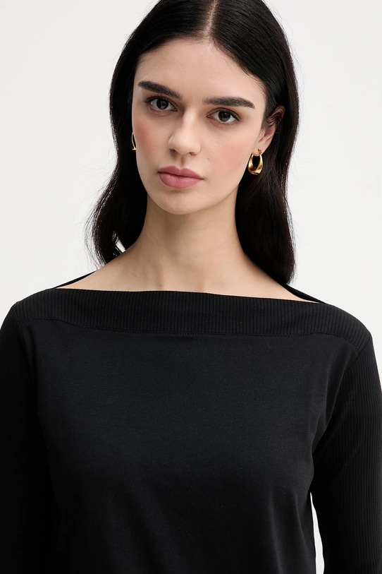 Majica kratkih rukava Sisley crna 3QU4L100M