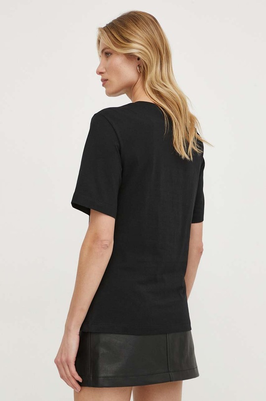 Îmbrăcăminte Sisley tricou din bumbac 3096L104V negru