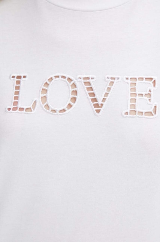 Хлопковая футболка Sisley 3AIRL1056 белый