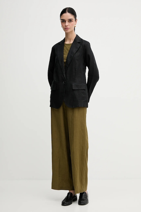 Sisley t-shirt 3TNHL103L zöld SS25