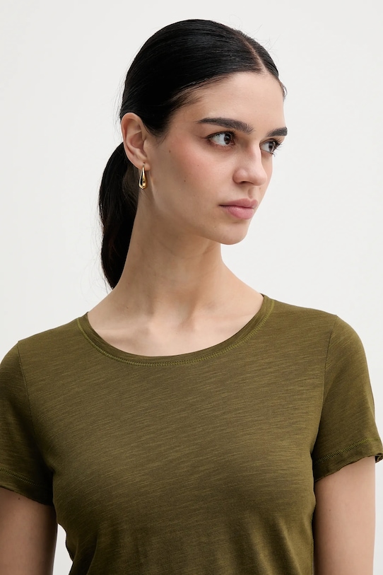 Sisley t-shirt zöld 3TNHL103L