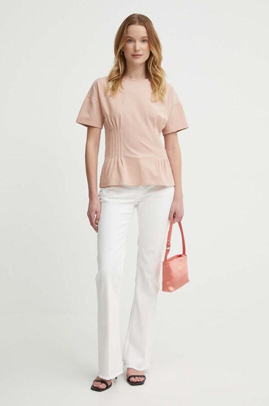 Футболка Sisley 3OQ6L104R бежевий SS24