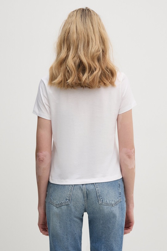 Sisley t-shirt bawełniany 3I1XL101S biały SS25