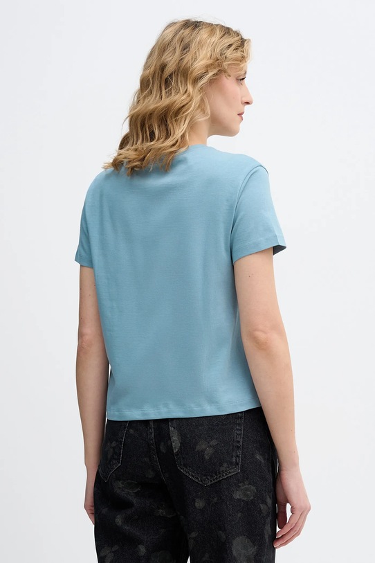 Îmbrăcăminte Sisley tricou din bumbac 3I1XL101S albastru