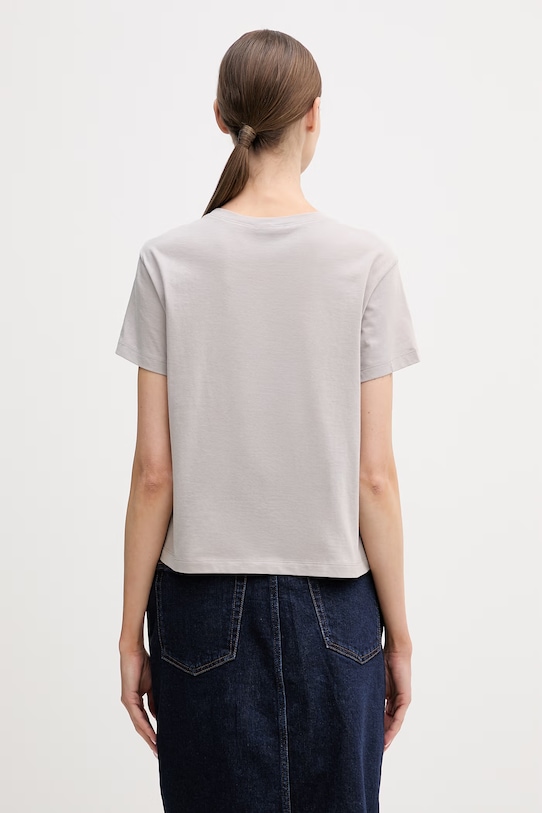 Oblačila Bombažna kratka majica Sisley 3I1XL101S siva