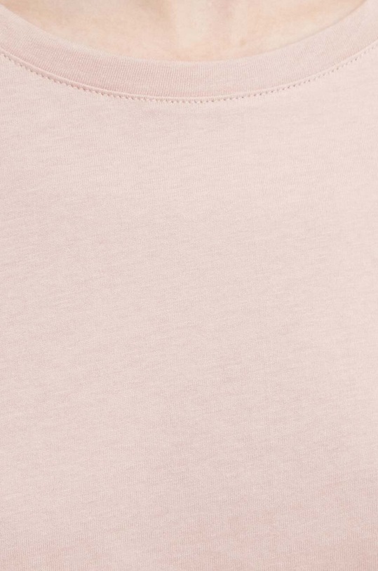 Sisley t-shirt bawełniany 3I1XL101S różowy