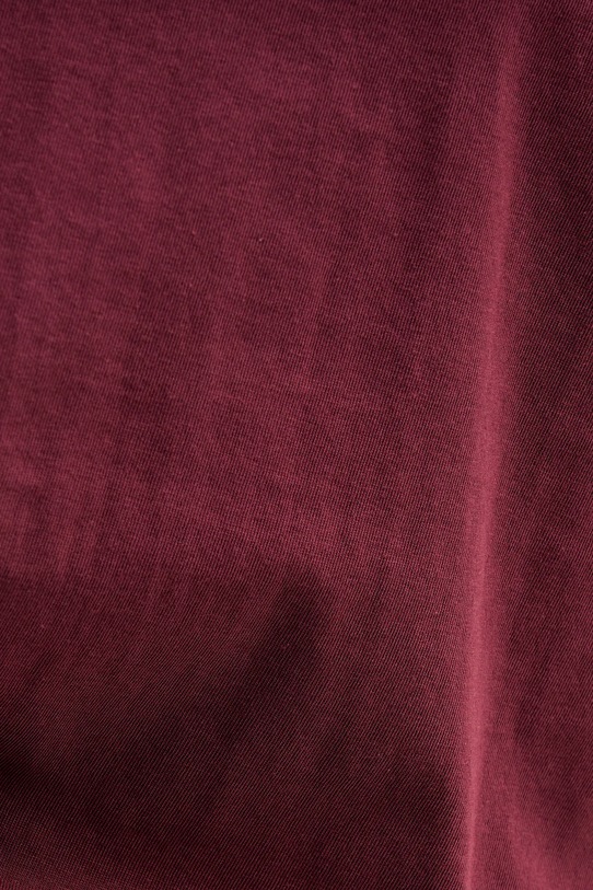 Βαμβακερό μπλουζάκι Sisley 3I1XL101S μπορντό