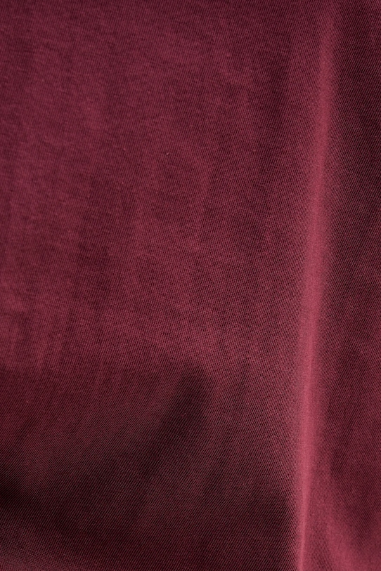 Βαμβακερό μπλουζάκι Sisley 3I1XL101S μπορντό