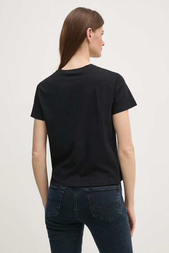 Одежда Хлопковая футболка Sisley 3I1XL101S чёрный