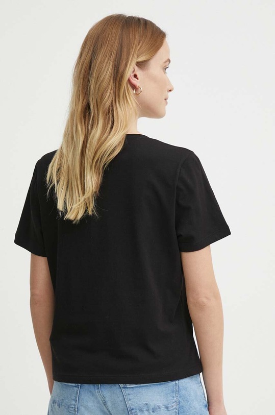 Oblečenie Bavlnené tričko Sisley 3KRXL105B čierna