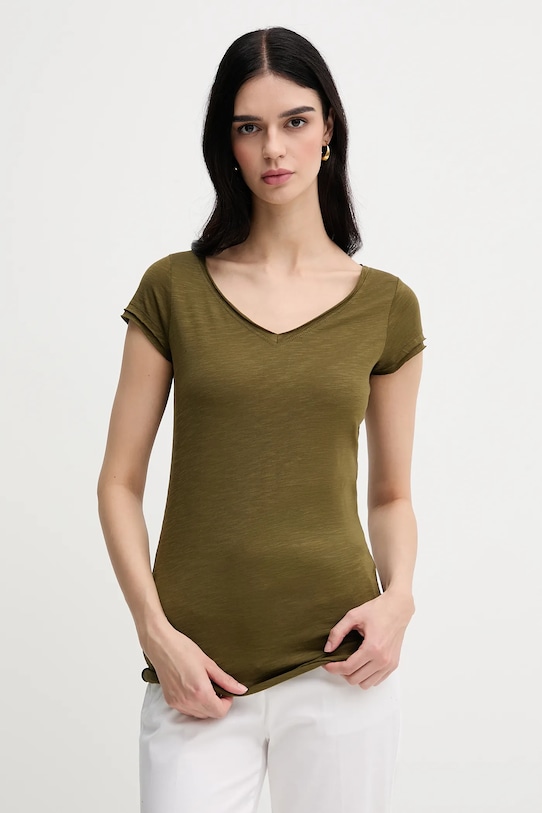 Sisley t-shirt zöld 3TNHL400E