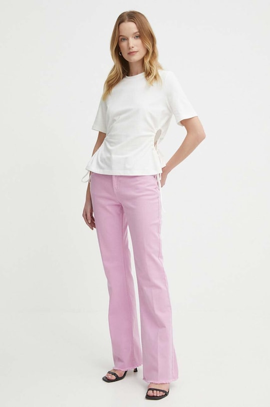 Sisley t-shirt 3X23L105M beżowy SS24