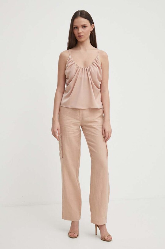 Топ Sisley 51MGLH016 помаранчевий SS24