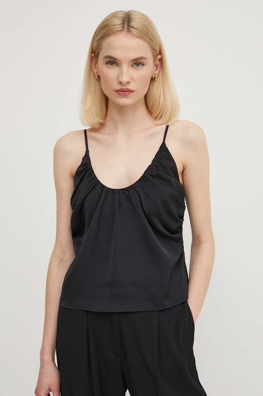 Топ Sisley regular чорний 51MGLH016