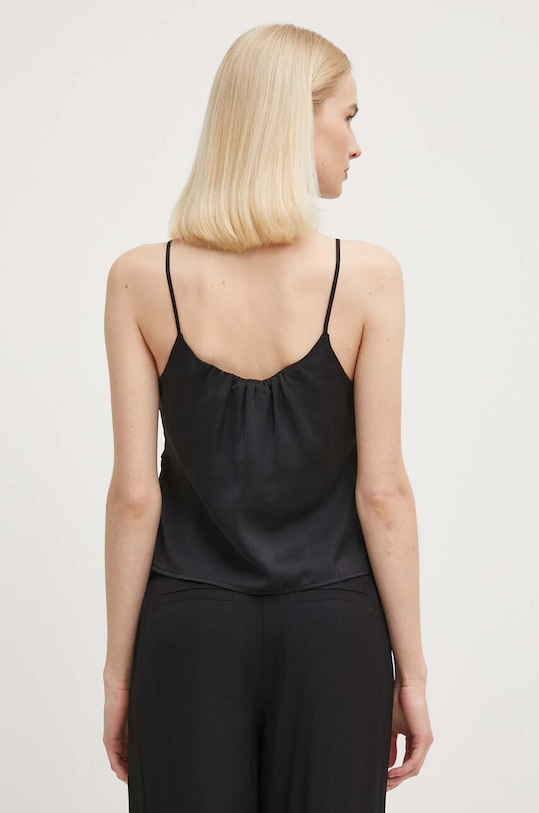 Odzież Sisley top 51MGLH016 czarny