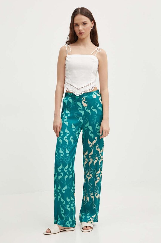 Хлопковый топ Sisley 5WDVLH014 бежевый SS24