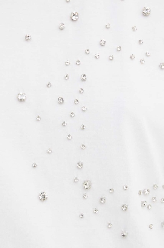 Sisley t-shirt bawełniany 3F1QL1054 biały