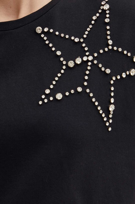 Хлопковая футболка Sisley 3F1QL1054 чёрный