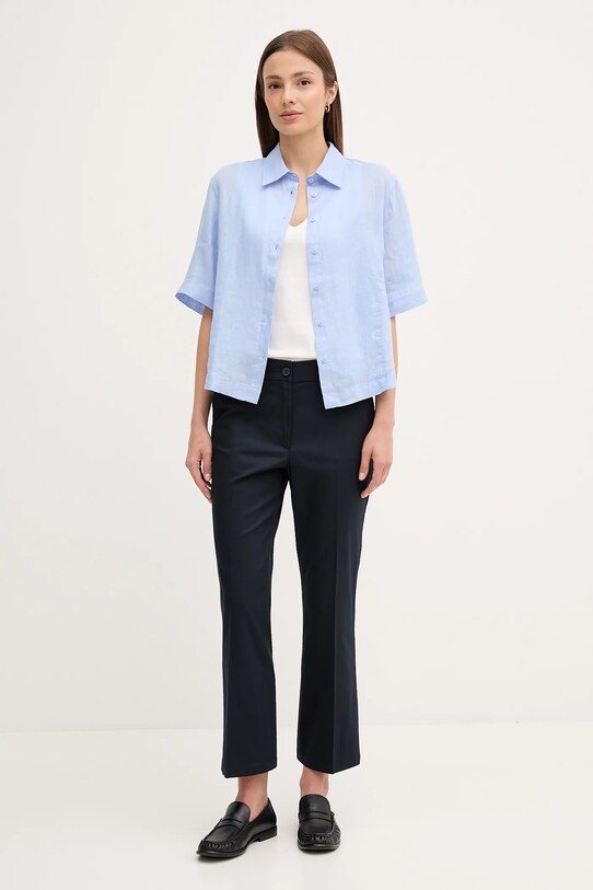 Βαμβακερό τοπ Sisley 3I1XLH00S λευκό SS25