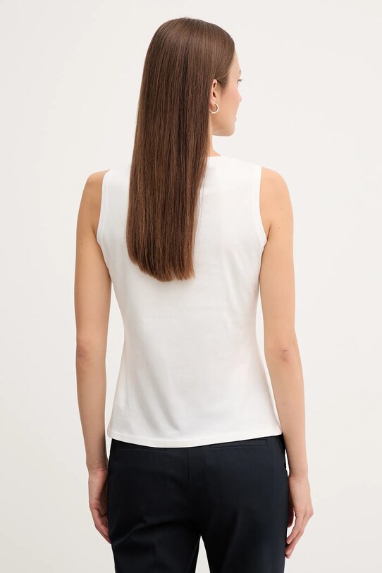 Ρούχα Βαμβακερό τοπ Sisley 3I1XLH00S λευκό