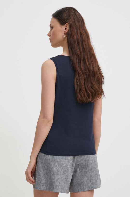 Oblečenie Bavlnený top Sisley 3I1XLH00S tmavomodrá