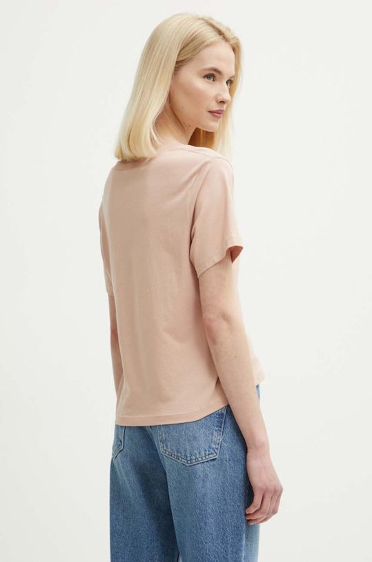 Odzież Sisley t-shirt bawełniany 3I1XL400L różowy