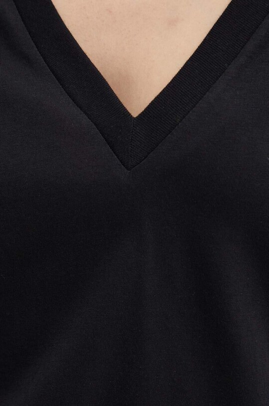 Sisley t-shirt bawełniany 3I1XL400L czarny