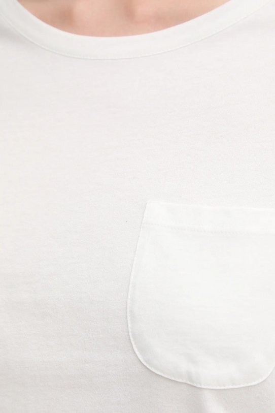 Sisley t-shirt bawełniany 3I1XL1058 biały