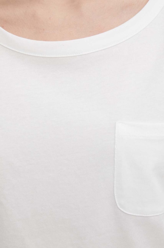 Sisley t-shirt bawełniany 3I1XL1058 beżowy