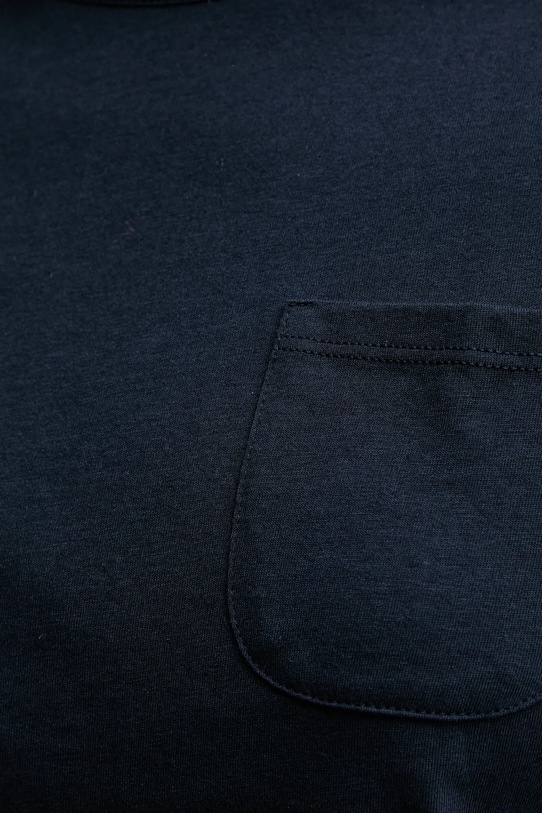 Бавовняна футболка Sisley 3I1XL1058 темно-синій