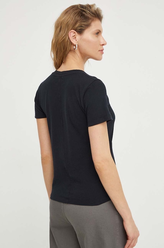 Odjeća Pamučna majica American Vintage T-SHIRT MC COL ROND GAMI21E24 crna