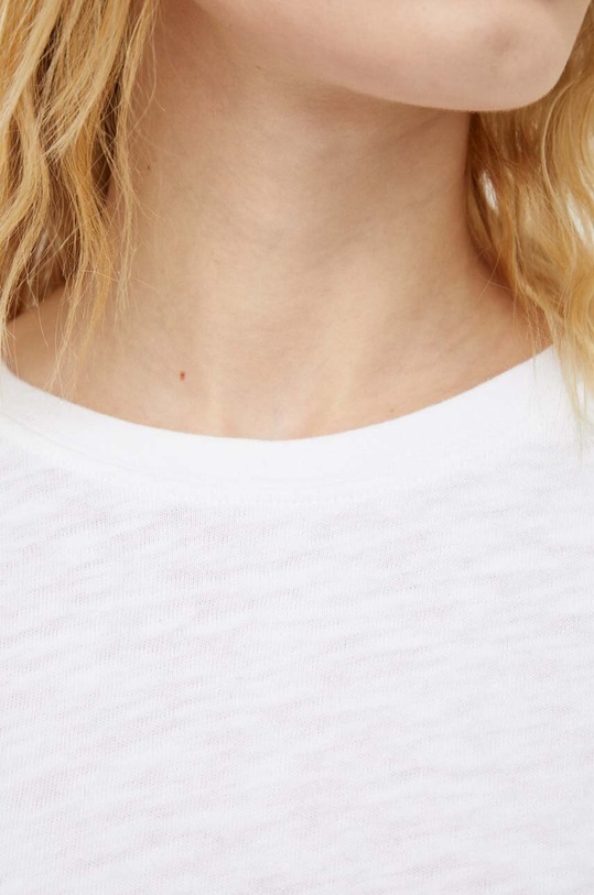 Bavlněné tričko American Vintage T-SHIRT MC COL ROND SON02FGE24 bílá