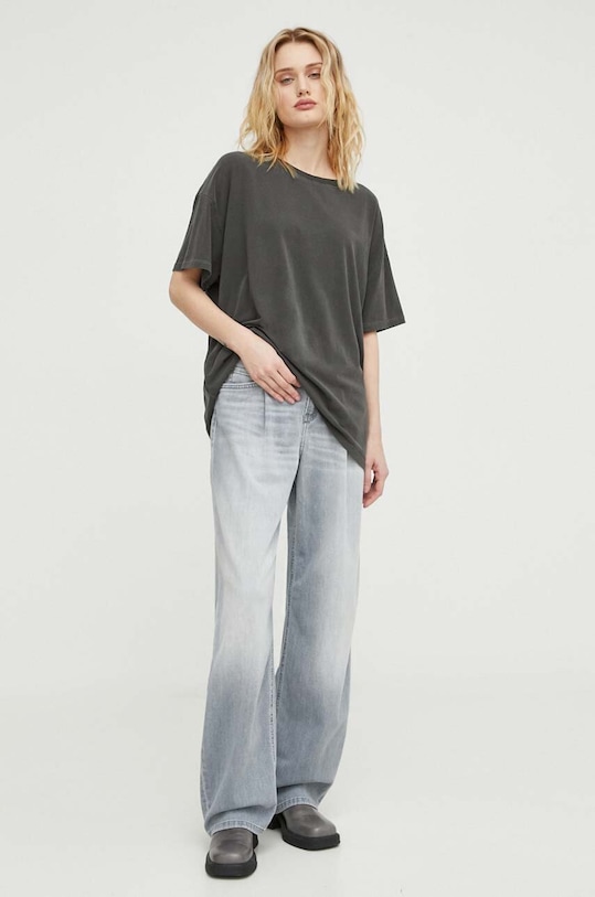 American Vintage tricou PYM02AE24 gri SS24