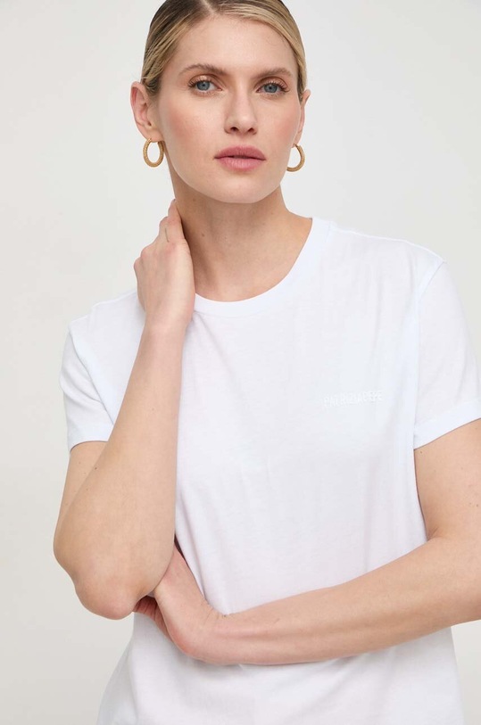 Patrizia Pepe t-shirt bawełniany biały 2M4373.J111