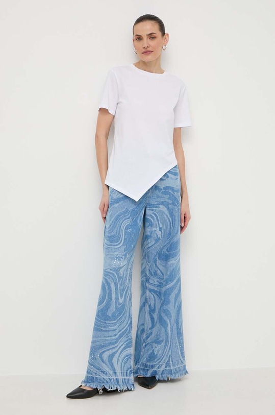 Patrizia Pepe t-shirt bawełniany 2M4378.J111 biały AA00