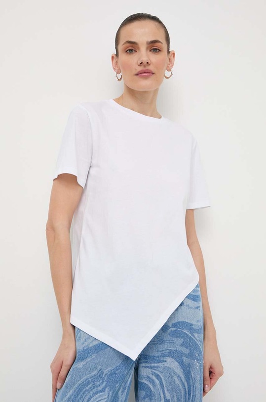 Odzież Patrizia Pepe t-shirt bawełniany 2M4378.J111 biały