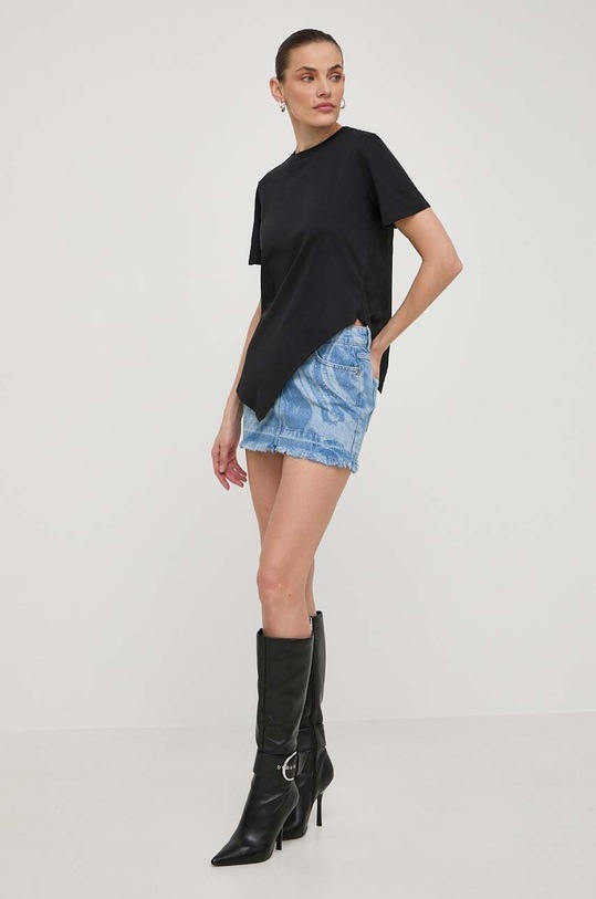 Patrizia Pepe t-shirt bawełniany 2M4378.J111 czarny AA00