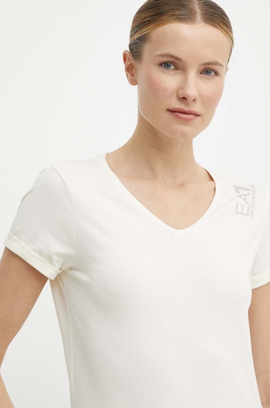 EA7 Emporio Armani t-shirt beżowy TJFKZ.3DTT01.1156