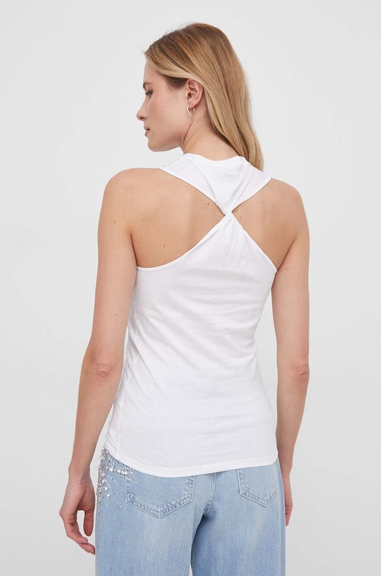 Odzież Calvin Klein top bawełniany K20K206891 biały