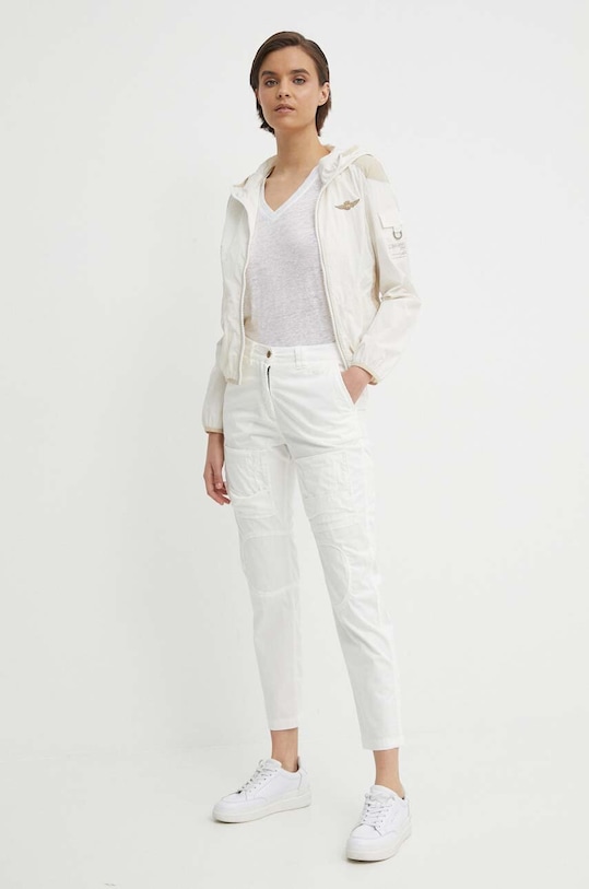 Calvin Klein t-shirt lniany K20K207261 biały SS24