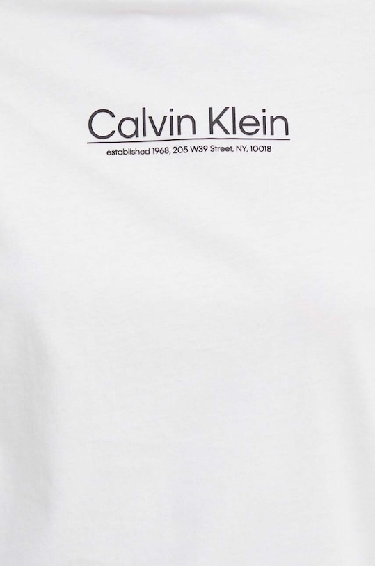 Pamučna majica Calvin Klein bijela K20K207005