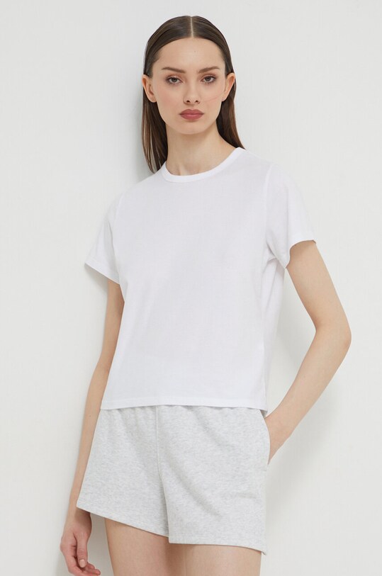 Abercrombie & Fitch tricou din bumbac alb KI139.4208.100