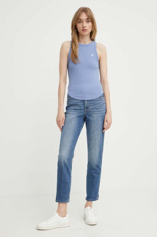 Abercrombie & Fitch top KI139.4282.221 blu SS24