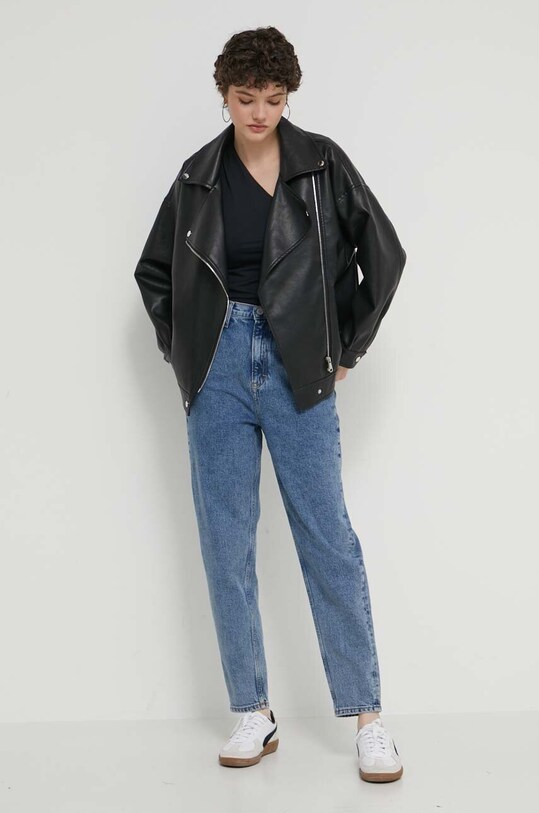 Abercrombie & Fitch top KI139.4295.900 negru SS24