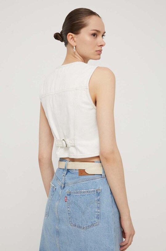 Îmbrăcăminte Abercrombie & Fitch vesta jeans KI140.4143.478 bej