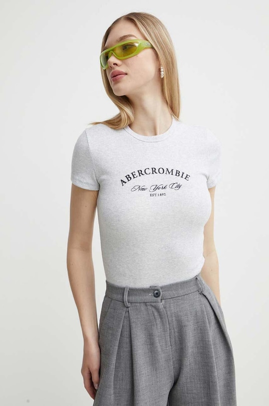 Abercrombie & Fitch tricou melanj gri KI157.4021.112