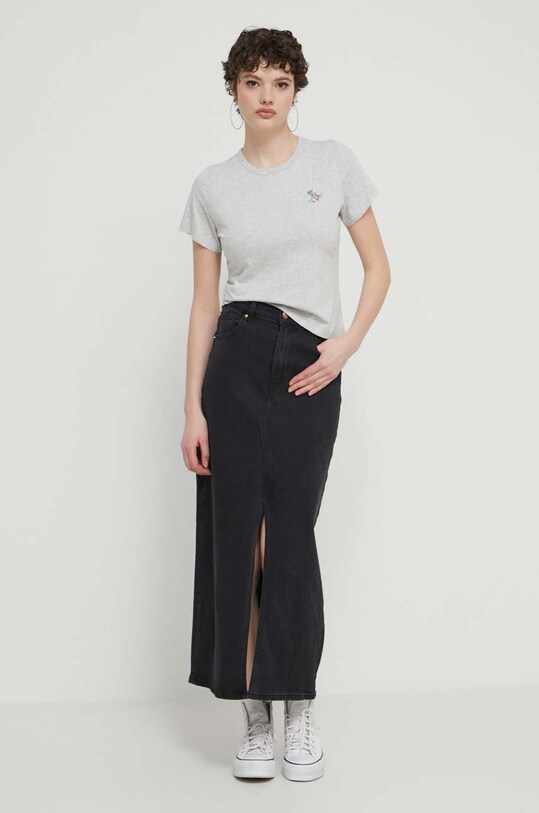 Bavlnené tričko Abercrombie & Fitch KI157.4023.112 sivá SS24