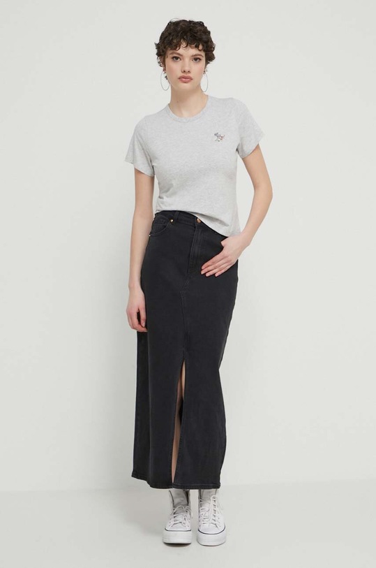 Abercrombie & Fitch tricou din bumbac KI157.4023.112 gri SS24