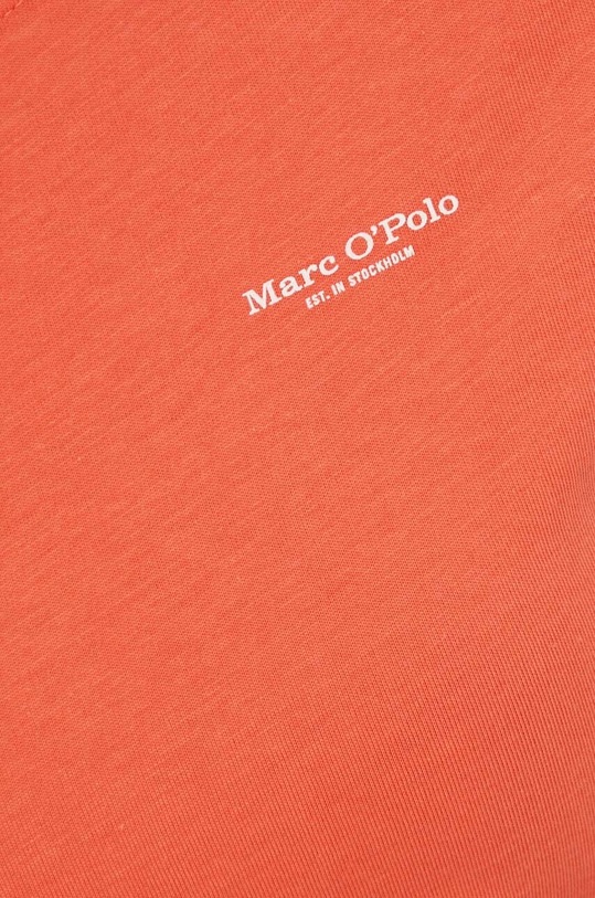 Βαμβακερό μπλουζάκι Marc O'Polo πορτοκαλί 403218351003
